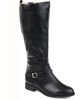 Journee Collection Women's Ivie Extra Wide Calf Knee High Riding Boots