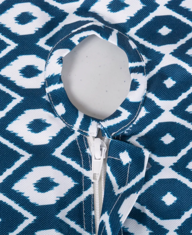 Ikat Outdoor Tablecloth with Zipper 52" Round