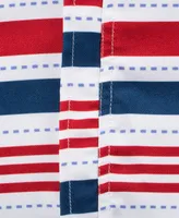 Patriotic Stripe Outdoor Tablecloth with Zipper 60" x 120"