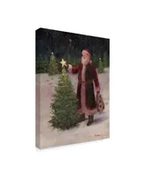 Mary Miller Veazie 'Santa With Stars' Canvas Art - 18" x 24"