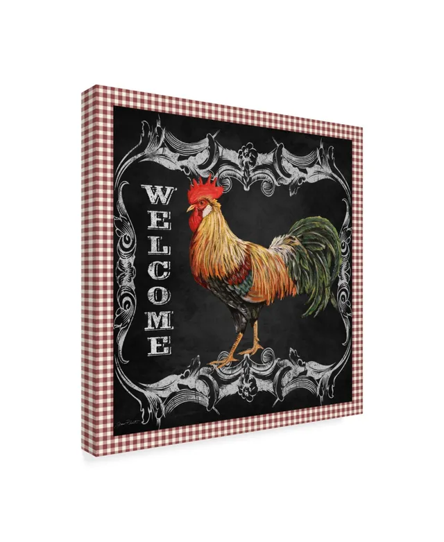 Trademark Global Jean Plout 'Rooster Feathers' Canvas Art - 18 x