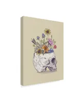 Rachel Caldwell 'Half Skull Flowers' Canvas Art - 14" x 19"