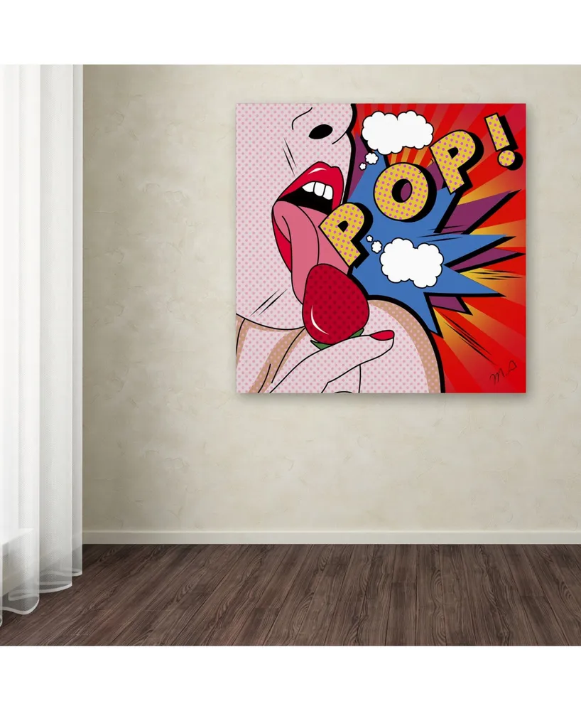 Mark Ashkenazi 'Pop' Canvas Art - 14" x 14"