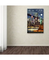 Lantern Press 'New York' Canvas Art - 22" x 32"
