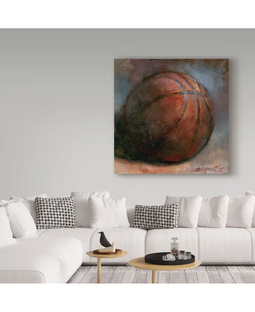 Hall Groat Ii 'Basketball' Canvas Art - 18" x 18"