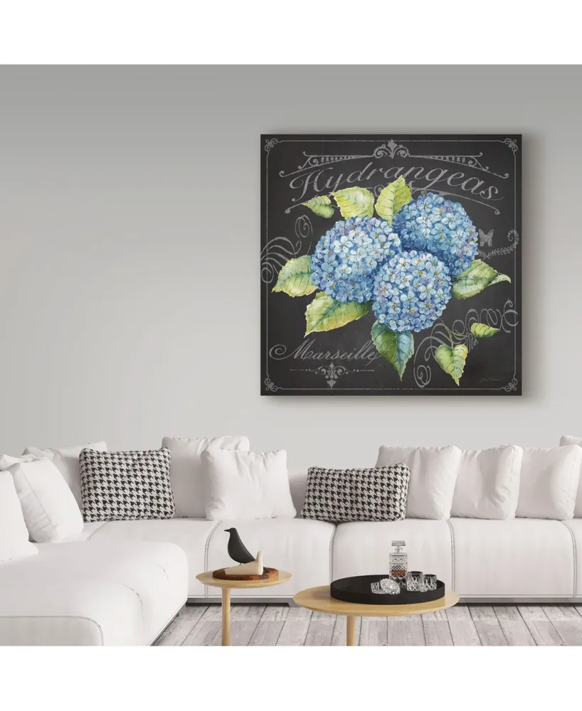 Jean Plout 'Hydrangeas 3' Canvas Art - 35" x 35"