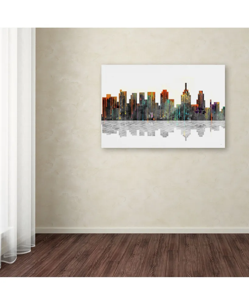 Marlene Watson 'Philadelphia Pennsylvania Skyline' Canvas Art