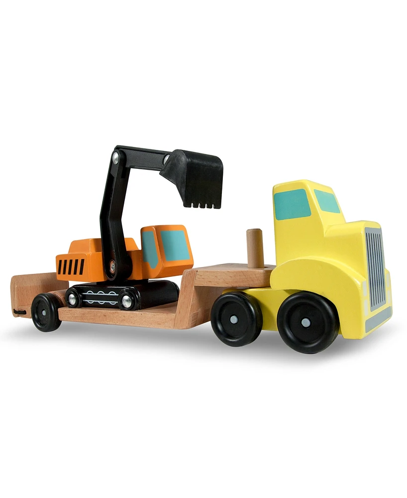 Melissa and Doug Kids Toys, Trailer and Excavator