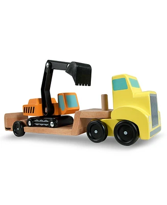 Melissa and Doug Kids Toys, Trailer and Excavator