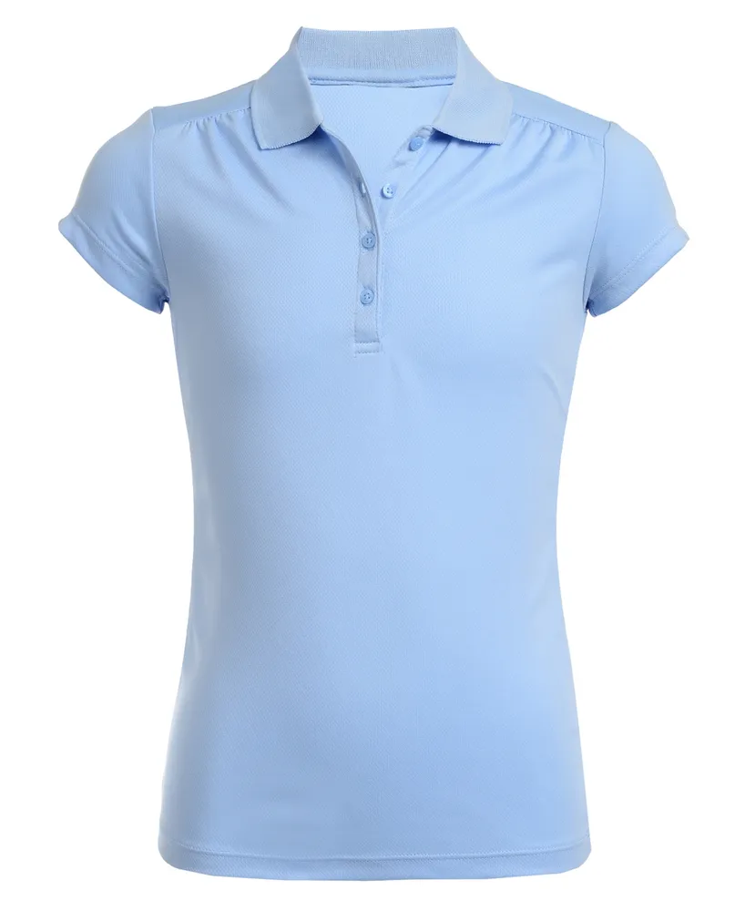Nautica Plus Girls Uniform Short Sleeve Performance Polo Shirt