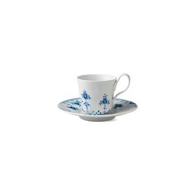Royal Copenhagen Blue Elements High Handle Cup and Saucer