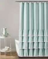 Ella Lace Ruffle 72" x Shower Curtain