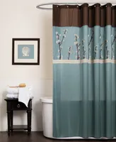 Cocoa Flower 72" x 72" Shower Curtain