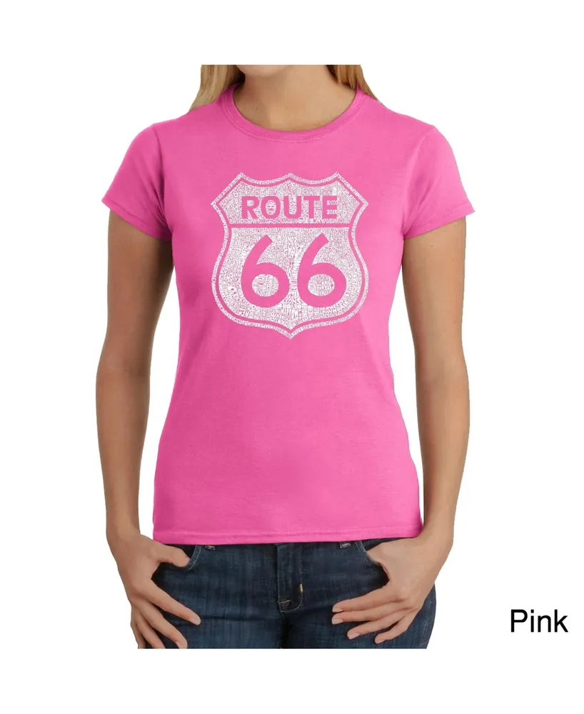 Women's Word Art T-Shirt - Route 66