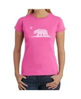 Women's Word Art T-Shirt - California Bear