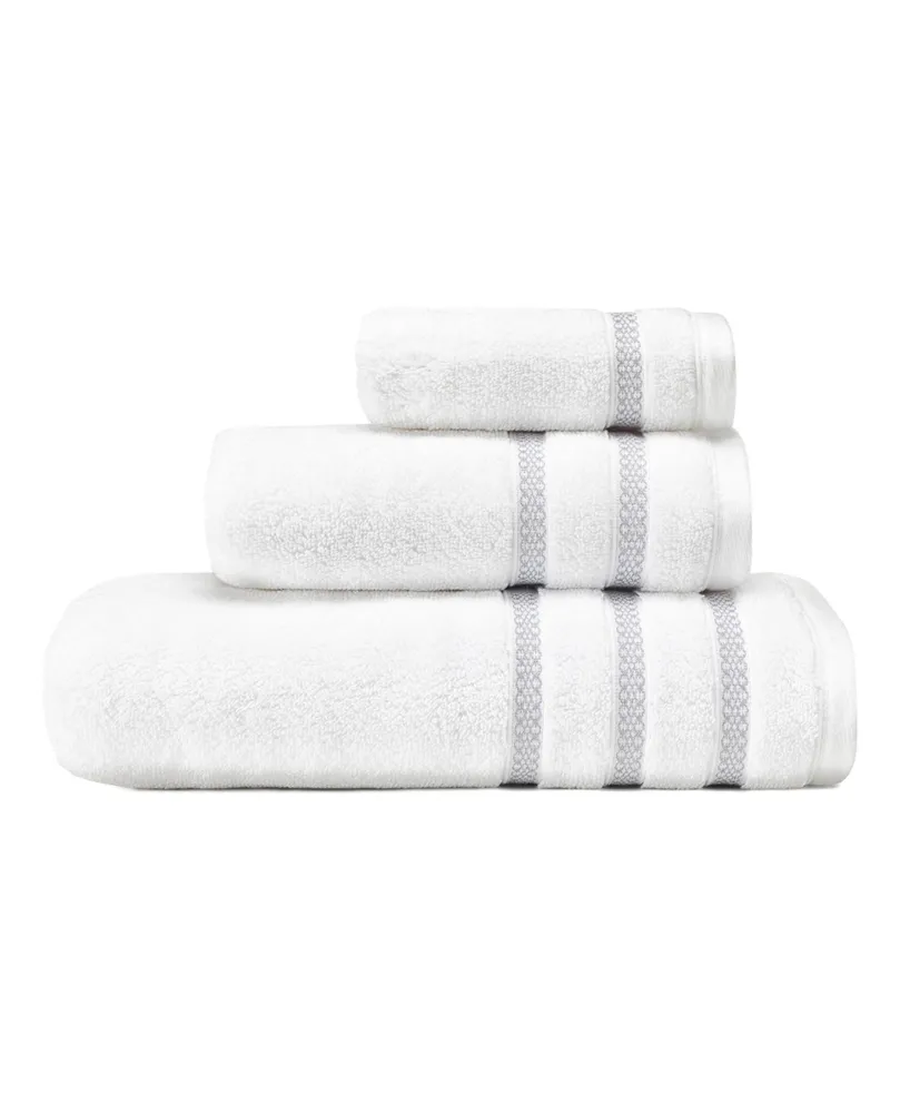 Vera Wang Textured Trellis 3-Pc. Towel Set