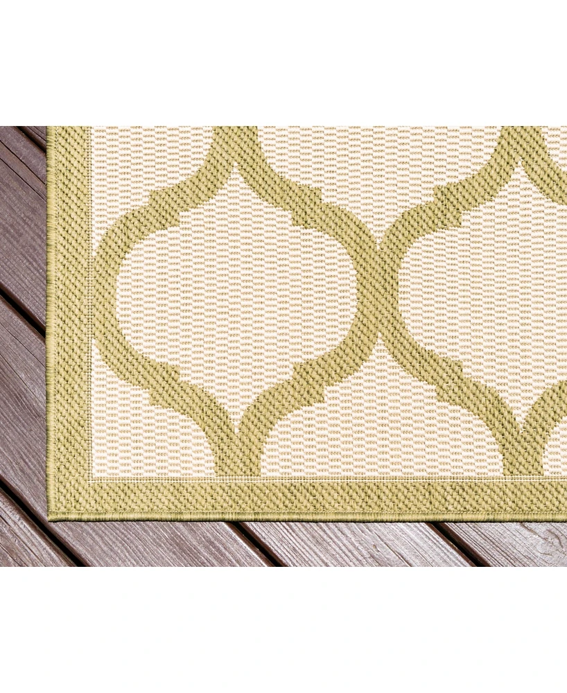 Bayshore Home Outdoor Pashio Pas5 Olive 7' x 10' Area Rug