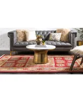 Bayshore Home Harik Har6 Red 7' x 10' Area Rug