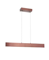 Jonathan Y Draper 32" Dimmable Adjustable Integrated Led Metal Linear Pendant