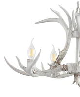 Jonathan Y Eldora 26" Adjustable Resin Antler 4-Light Led Chandelier