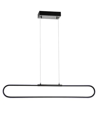 Jonathan Y Ned 39" Dimmable Adjustable Integrated Led Metal Linear Pendant