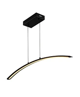 Jonathan Y Roxanna 41.5" Dimmable Adjustable Integrated Led Metal Linear Pendant