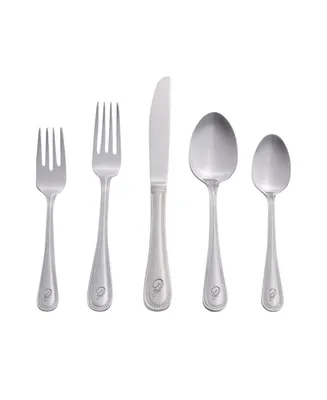 Riverridge Beaded 46 Piece Monogrammed Flatware Set - Z, Service for 8