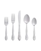 Riverridge Rose 46 Piece Monogrammed Flatware Set - B, Service for 8