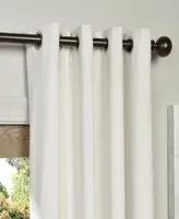 Half Price Drapes Porcelain White Grommet Signature Velvet Blackout Curtain