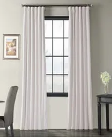 Half Price Drapes Porcelain White Signature Velvet Blackout Curtain