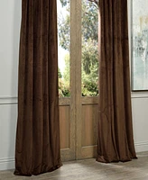 Half Price Drapes Java Signature Velvet Blackout Curtain