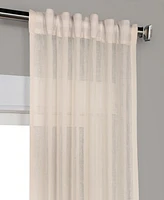 Half Price Drapes Cotton Seed Textured Faux Linen Sheer Curtain