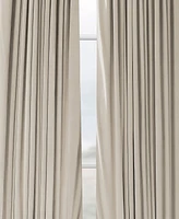 Half Price Drapes Cool Beige Signature Extra Wide Velvet Blackout Curtain