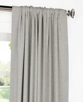 Half Price Drapes Vista Grey Textured Bellino Room Darkening Curtain