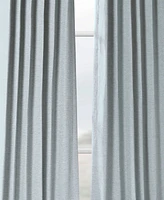 Half Price Drapes Gulf Blue Textured Bellino Room Darkening Curtain