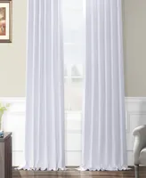 Half Price Drapes Crisp White French Linen Room Darkening Curtain