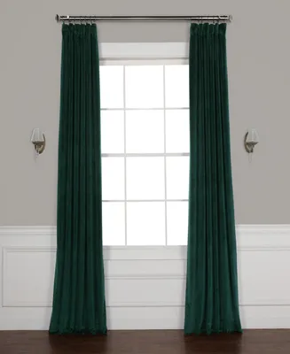 Half Price Drapes Forestry Green Heritage Plush Velvet Room Darkening Curtain