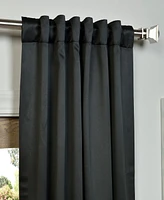 Half Price Drapes Jet Black Room Darkening Curtain