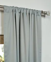 Half Price Drapes Neutral Grey Room Darkening Curtain