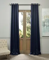 Half Price Drapes Navy Blue Grommet Room Darkening Curtain