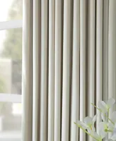 Half Price Drapes Warm Off White Signature Extra Wide Velvet Blackout Curtain