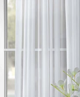 Half Price Drapes Solid White Extra Wide Sheer Curtain