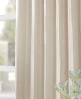 Half Price Drapes Oat Cream Textured Bellino Room Darkening Curtain