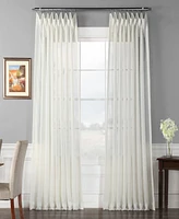 Half Price Drapes Double Layered Off White Extra Wide Sheer Curtain