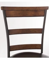 Cameron Swivel Ladder Back Bar Height Stool