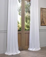 Half Price Drapes Rice White Heavy Faux Linen Curtain