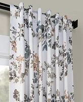 Half Price Drapes Antique Elm Floral Room Darkening Curtain