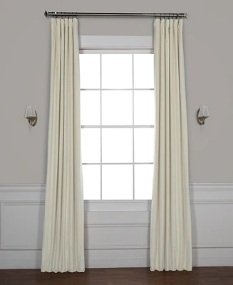 Half Price Drapes Neutral Ground Signature Velvet Blackout Curtain