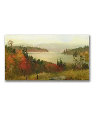 Homer Martin 'Raquette Lake 1869' Canvas Art - 47" x 24"