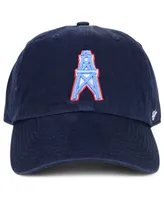 '47 Brand Houston Oilers Clean Up Strapback Cap